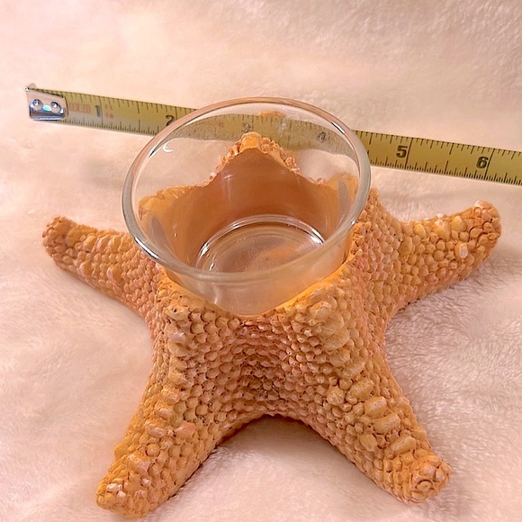 ๐๏ธ 6โ STARFISH VOTIVE TEALIGHT CANDLE HOLDER BEACH OCEAN DECOR - Picture 3 of 3